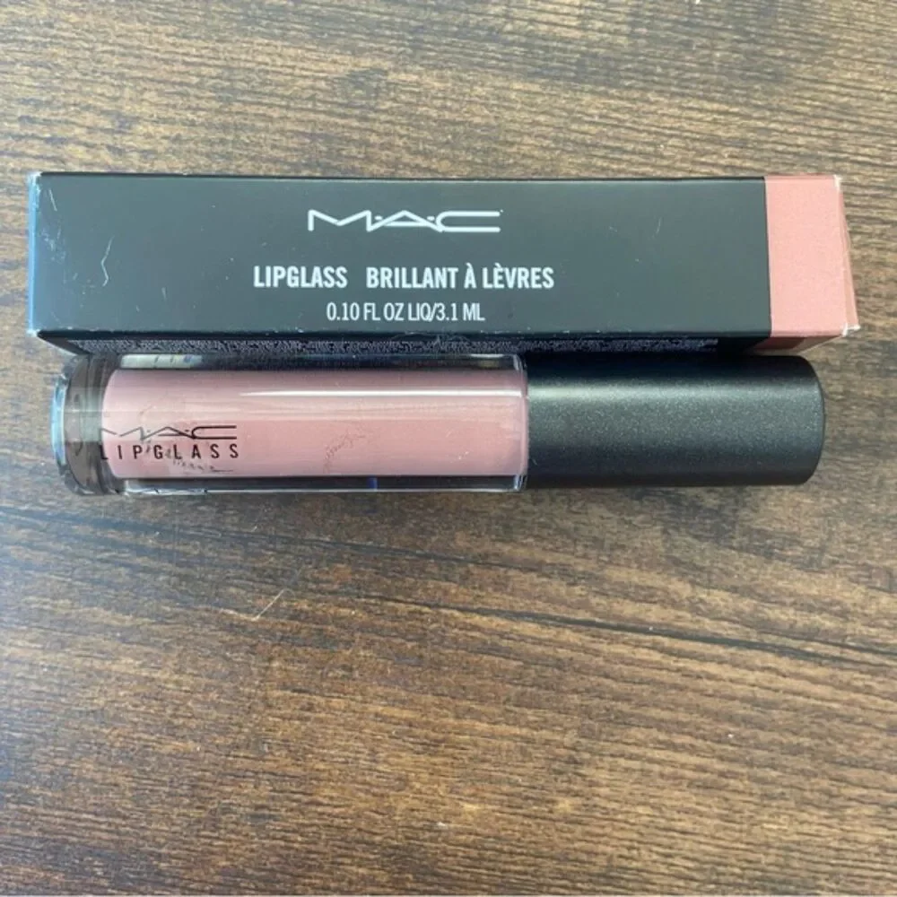 Mac Lipglass High shine Lip Glass Spite Muted Plum Taupe Brown NEW 3.1ml .10floz